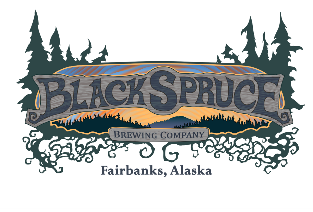 Logo for Black Spruce Brewing Company